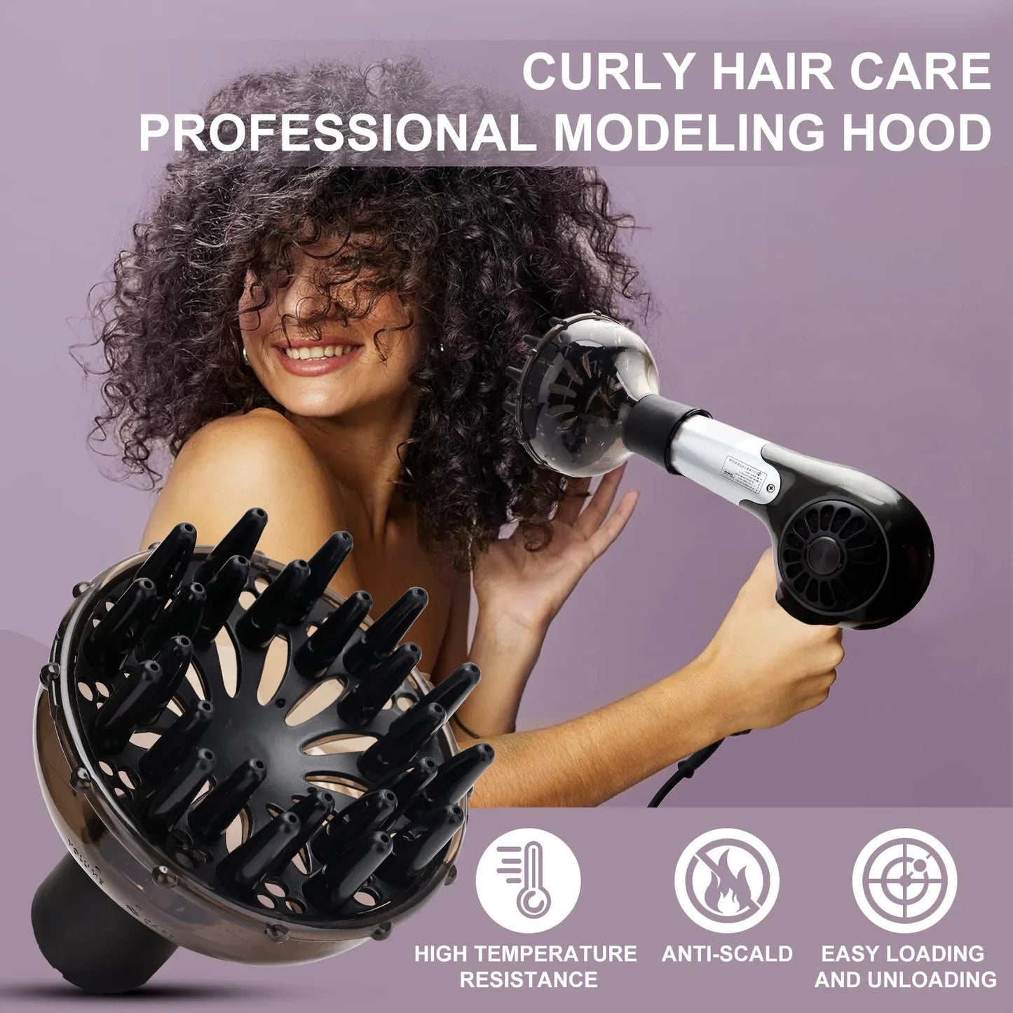 Difusor Universal de Secador de Pelo para Salón, Resistente a Altas Temperaturas, Herramientas de Secado Disperso para Peluquería Doméstica y Profesional
