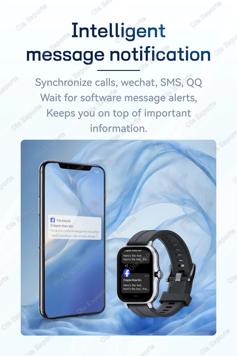 Smart Watch Xiaomi con Pantalla HD de 1.83 Pulgadas para Mujeres