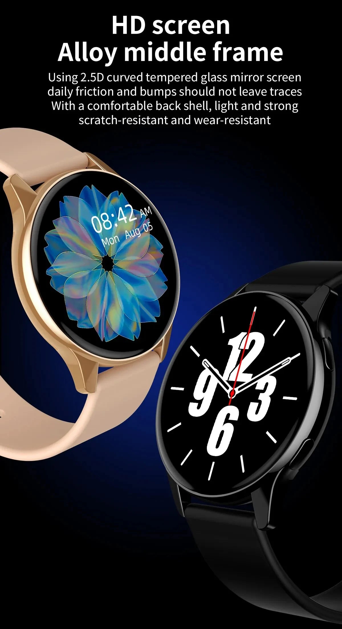 Smartwatch con Llamadas Bluetooth, Relojes para Hombres y Mujeres