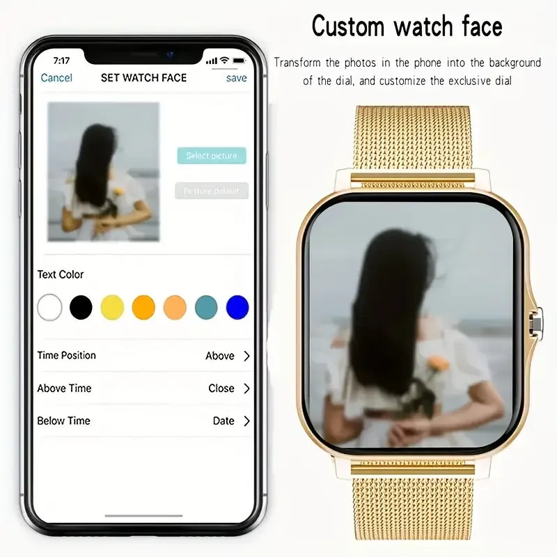 Smart Watch con Pantalla HD de 2.01 Pulgadas para Mujeres