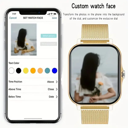 Smart Watch con Pantalla HD de 2.01 Pulgadas para Mujeres