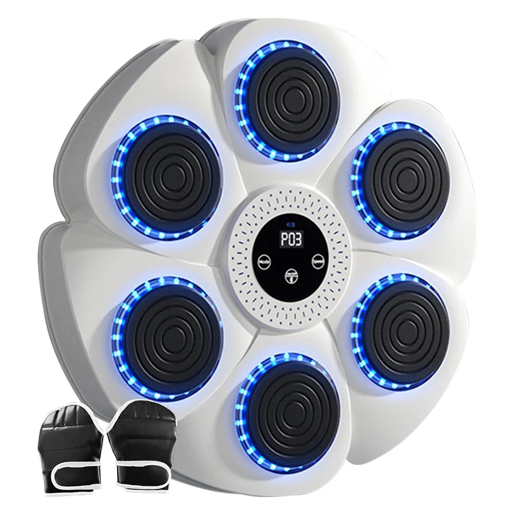 Máquina de boxeo con música inteligente, entrenamiento de boxeo, objetivo de pared, para adultos y niños, deportes, fitness, entrenador de boxeo, equipo de boxeo para el hogar.