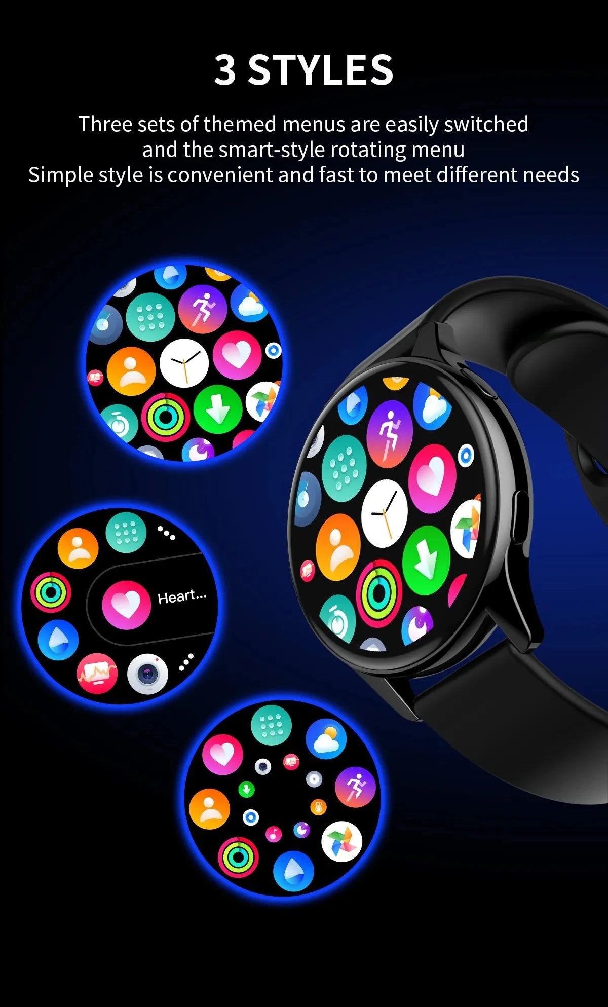 Smartwatch con Llamadas Bluetooth, Relojes para Hombres y Mujeres