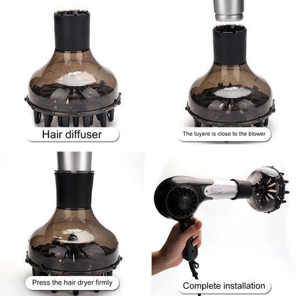 Difusor Universal de Secador de Pelo para Salón, Resistente a Altas Temperaturas, Herramientas de Secado Disperso para Peluquería Doméstica y Profesional