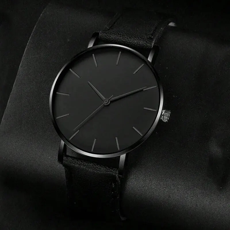Set de 5 Piezas: Relojes Deportivos de Moda para Hombre, Reloj de Pulsera de Cuarzo para Negocios, Pulsera de Cuero de Lujo, Reloj Casual para Hombre