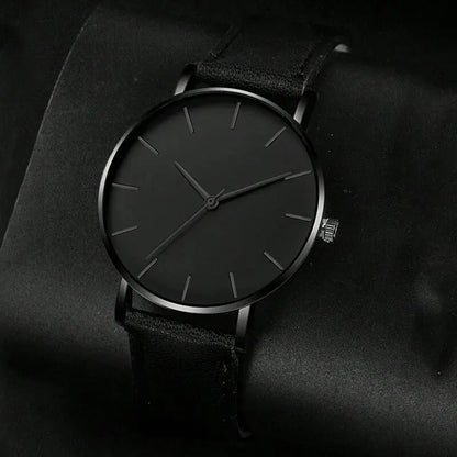 Set de 5 Piezas: Relojes Deportivos de Moda para Hombre, Reloj de Pulsera de Cuarzo para Negocios, Pulsera de Cuero de Lujo, Reloj Casual para Hombre