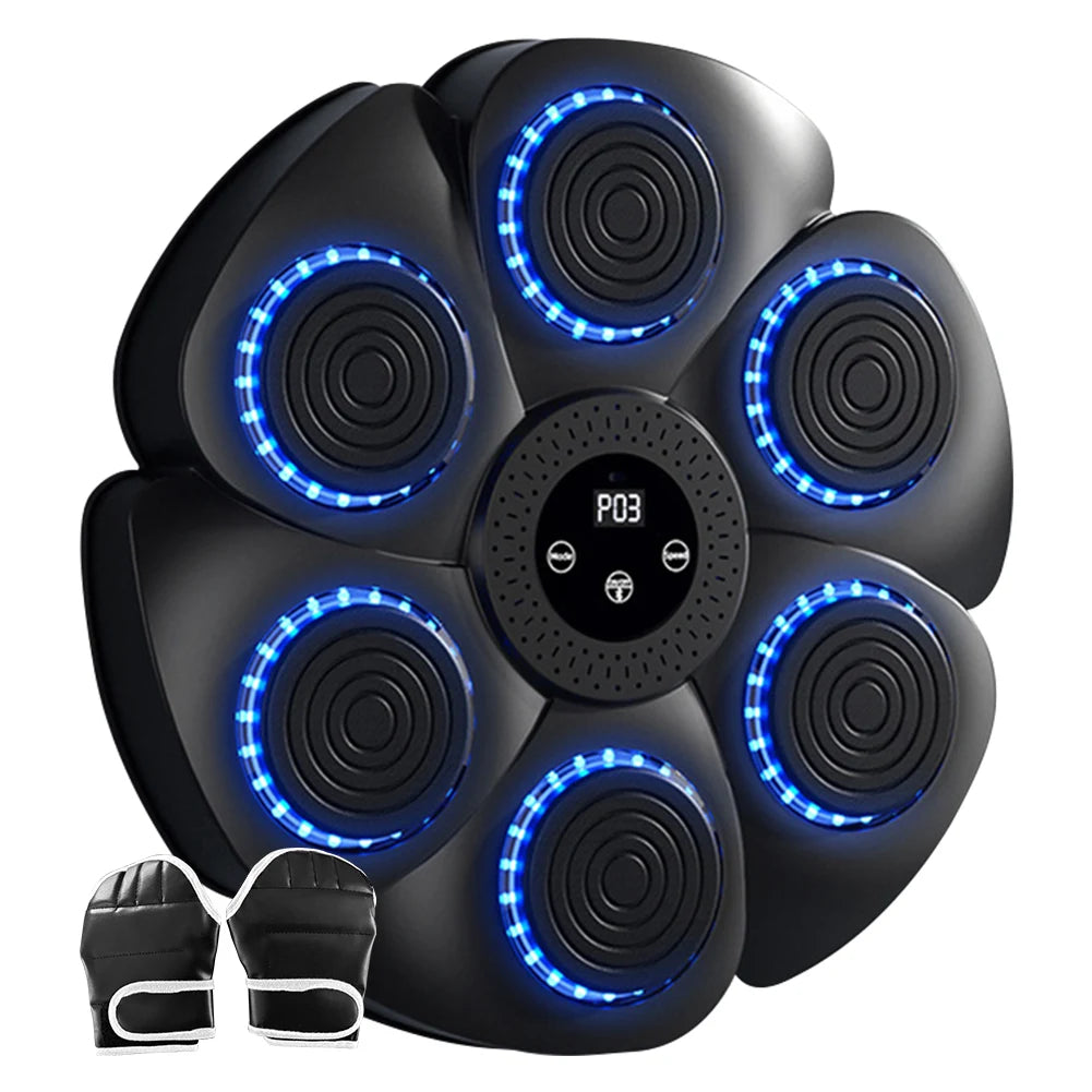 Máquina de boxeo con música inteligente, entrenamiento de boxeo, objetivo de pared, para adultos y niños, deportes, fitness, entrenador de boxeo, equipo de boxeo para el hogar.