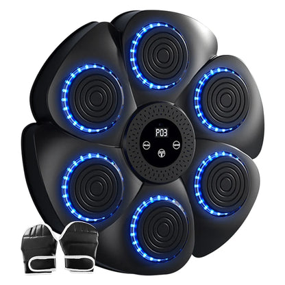 Máquina de boxeo con música inteligente, entrenamiento de boxeo, objetivo de pared, para adultos y niños, deportes, fitness, entrenador de boxeo, equipo de boxeo para el hogar.
