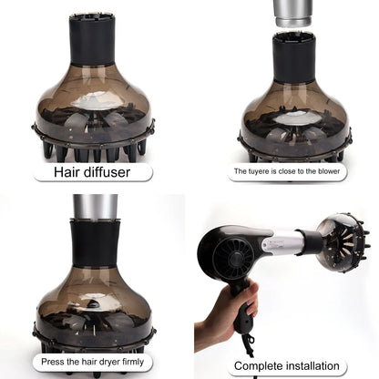 Difusor Universal de Secador de Pelo para Salón, Resistente a Altas Temperaturas, Herramientas de Secado Disperso para Peluquería Doméstica y Profesional