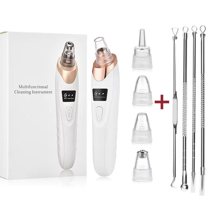 Removedor de Puntos Negros Limpiador Profundo Facial para Nariz y Zona T, Extractor de Acné y Espinillas por Succión al Vacío, Herramienta de Belleza Facial con Diamante para una Piel Limpia