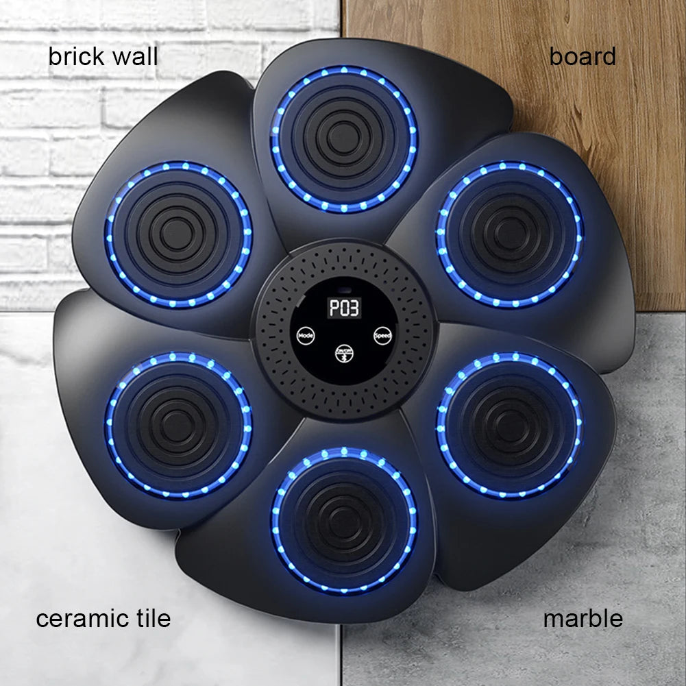 Máquina de boxeo con música inteligente, entrenamiento de boxeo, objetivo de pared, para adultos y niños, deportes, fitness, entrenador de boxeo, equipo de boxeo para el hogar.