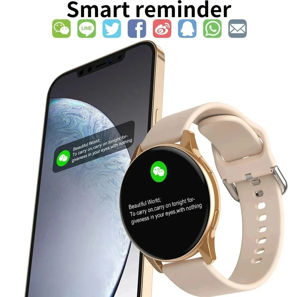 Smartwatch con Llamadas Bluetooth, Relojes para Hombres y Mujeres