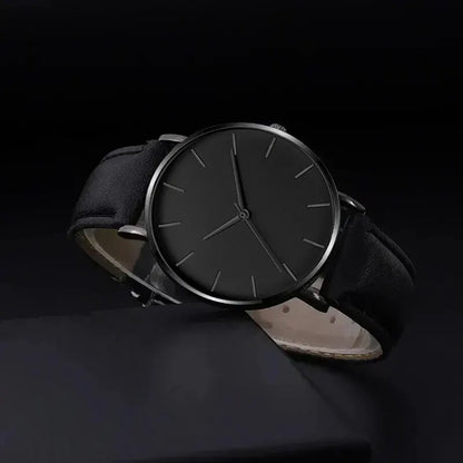 Set de 5 Piezas: Relojes Deportivos de Moda para Hombre, Reloj de Pulsera de Cuarzo para Negocios, Pulsera de Cuero de Lujo, Reloj Casual para Hombre