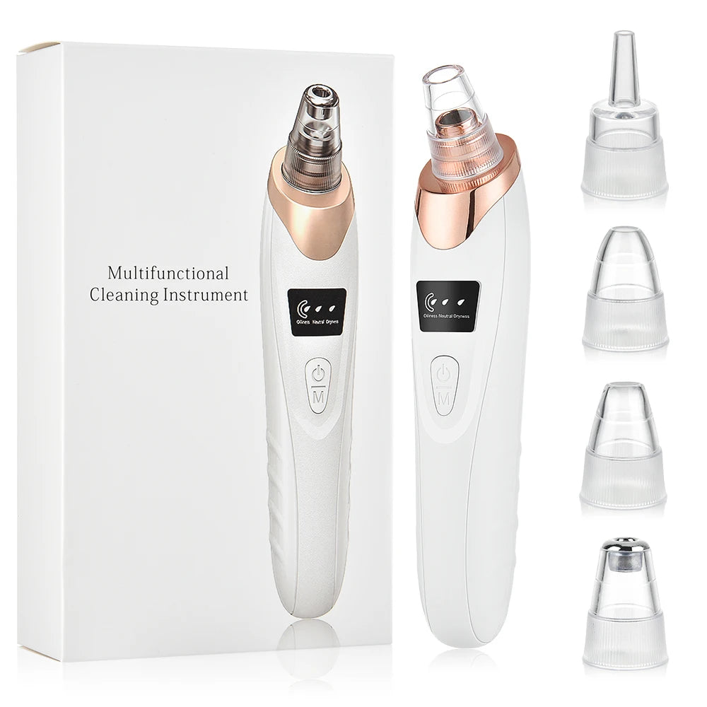 Removedor de Puntos Negros Limpiador Profundo Facial para Nariz y Zona T, Extractor de Acné y Espinillas por Succión al Vacío, Herramienta de Belleza Facial con Diamante para una Piel Limpia