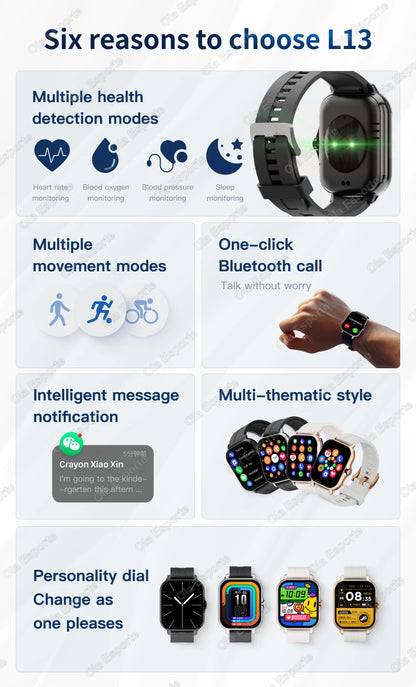 Smart Watch Xiaomi con Pantalla HD de 1.83 Pulgadas para Mujeres