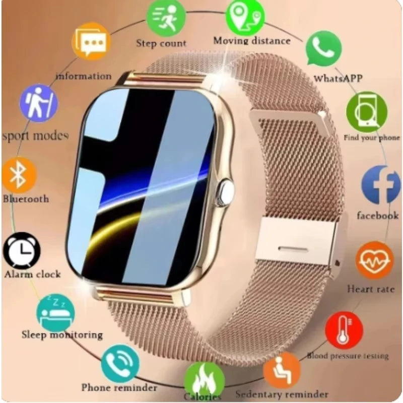 Smart Watch con Pantalla HD de 2.01 Pulgadas para Mujeres