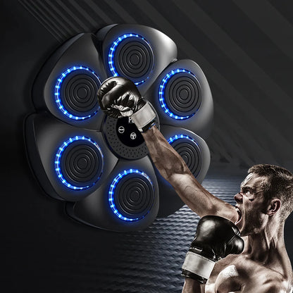 Máquina de boxeo con música inteligente, entrenamiento de boxeo, objetivo de pared, para adultos y niños, deportes, fitness, entrenador de boxeo, equipo de boxeo para el hogar.