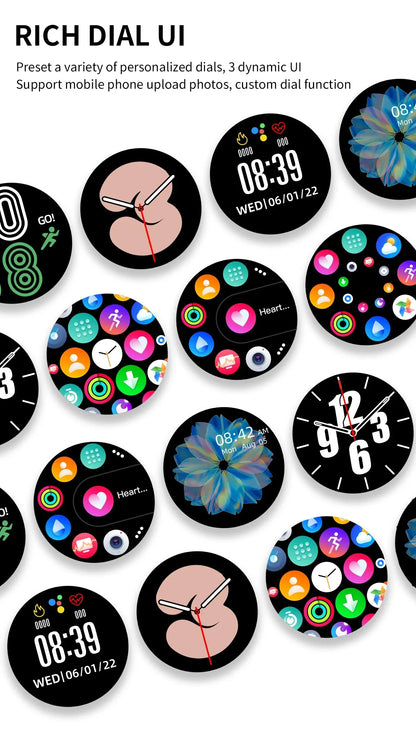 Smartwatch con Llamadas Bluetooth, Relojes para Hombres y Mujeres
