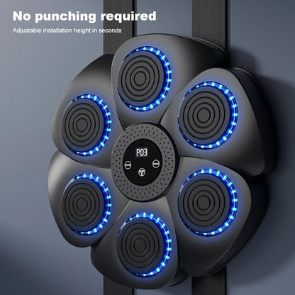 Máquina de boxeo con música inteligente, entrenamiento de boxeo, objetivo de pared, para adultos y niños, deportes, fitness, entrenador de boxeo, equipo de boxeo para el hogar.